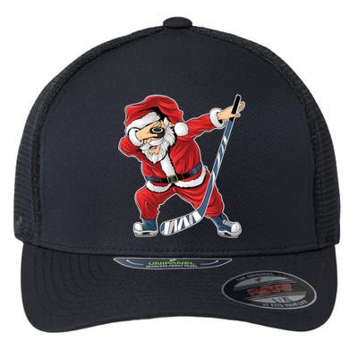 Ice Hockey Dabbing Santa Claus Hockey Player Christmas Gift Flexfit Unipanel Trucker Cap