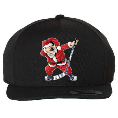 Ice Hockey Dabbing Santa Claus Hockey Player Christmas Gift Wool Snapback Cap