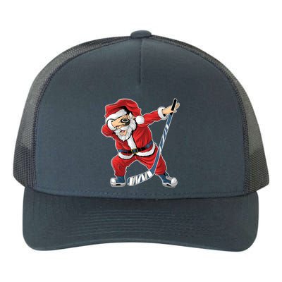 Ice Hockey Dabbing Santa Claus Hockey Player Christmas Gift Yupoong Adult 5-Panel Trucker Hat