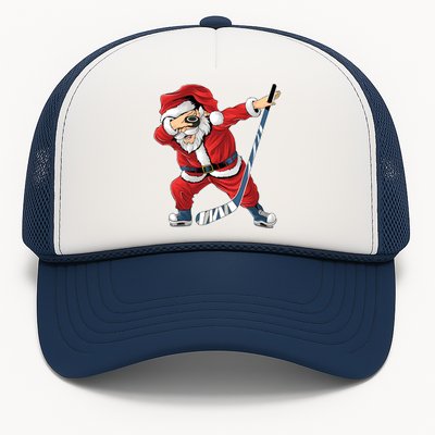 Ice Hockey Dabbing Santa Claus Hockey Player Christmas Gift Trucker Hat