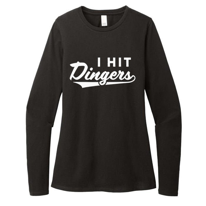 I Hit Dingers Womens CVC Long Sleeve Shirt