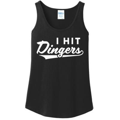 I Hit Dingers Ladies Essential Tank