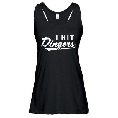 I Hit Dingers Ladies Essential Flowy Tank