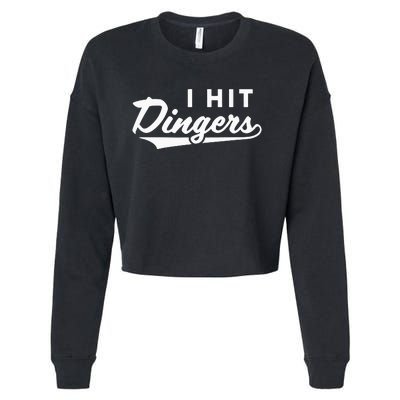 I Hit Dingers Cropped Pullover Crew