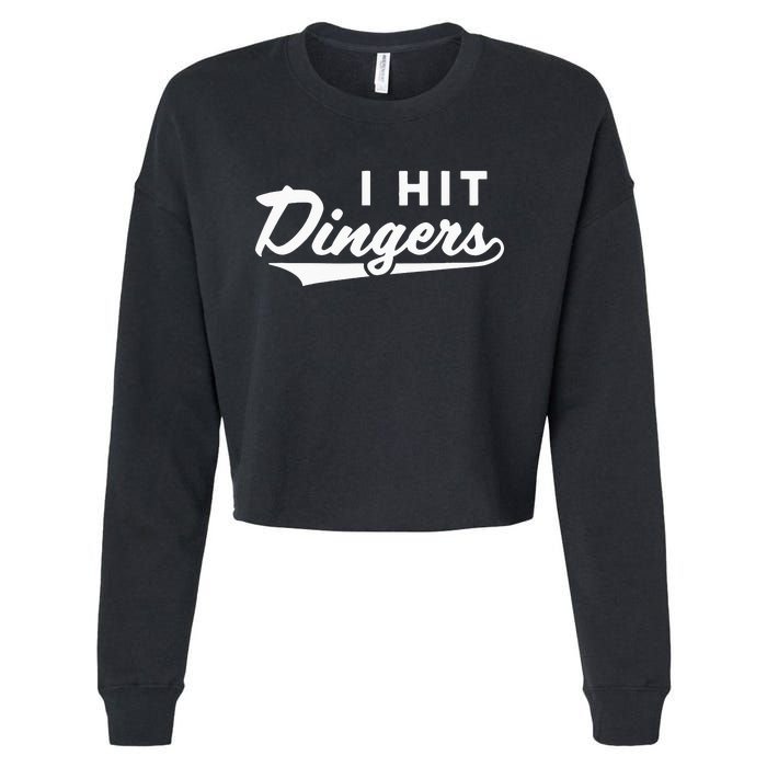 I Hit Dingers Cropped Pullover Crew