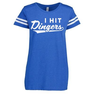 I Hit Dingers Enza Ladies Jersey Football T-Shirt