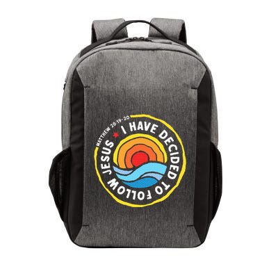 I Have Decided To Follow Jesus Baptized Christian Baptism Vector Backpack