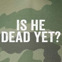 Is He Dead Yet Back Print Legacy Tie Dye Trucker Hat