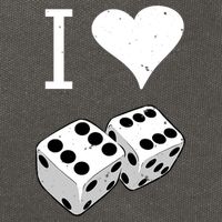 I Heart Dice Rolling Playing Betting Gambling Love Cotton Canvas Backpack