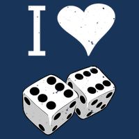 I Heart Dice Rolling Playing Betting Gambling Love Toddler Fine Jersey T-Shirt