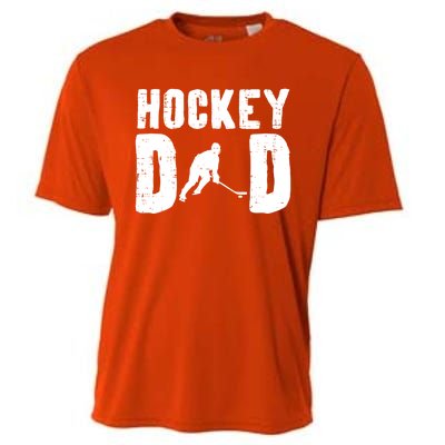 Ice Hockey Dad Cool Fathers Day Player Goalie Coach Papa Gift Cooling Performance Crew T-Shirt