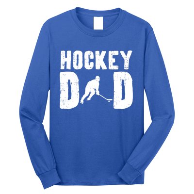 Ice Hockey Dad Cool Fathers Day Player Goalie Coach Papa Gift Long Sleeve Shirt