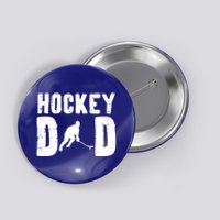 Ice Hockey Dad Cool Fathers Day Player Goalie Coach Papa Gift Button