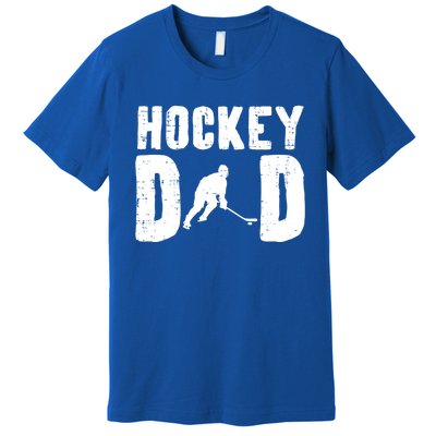 Ice Hockey Dad Cool Fathers Day Player Goalie Coach Papa Gift Premium T-Shirt