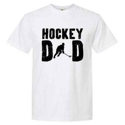 Ice Hockey Dad Cool Fathers Day Player Goalie Coach Papa Gift Garment-Dyed Heavyweight T-Shirt