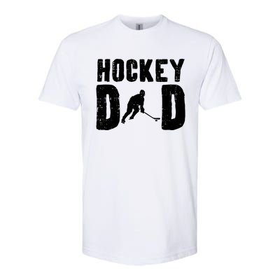 Ice Hockey Dad Cool Fathers Day Player Goalie Coach Papa Gift Softstyle CVC T-Shirt