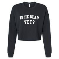 Is He Dead Yet Cropped Pullover Crew
