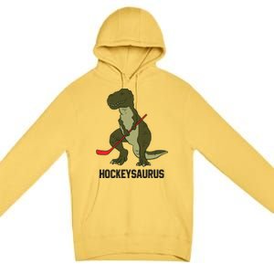 Ice Hockey Dinosaur Hockey Hockey Hockeysaurus Gift Premium Pullover Hoodie