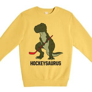 Ice Hockey Dinosaur Hockey Hockey Hockeysaurus Gift Premium Crewneck Sweatshirt