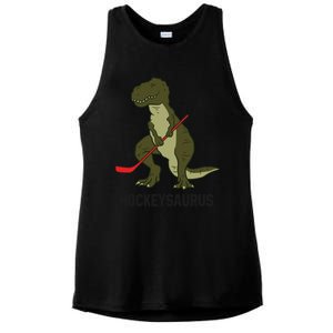 Ice Hockey Dinosaur Hockey Hockey Hockeysaurus Gift Ladies PosiCharge Tri-Blend Wicking Tank