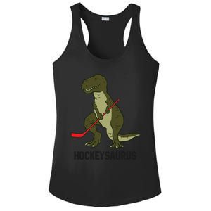 Ice Hockey Dinosaur Hockey Hockey Hockeysaurus Gift Ladies PosiCharge Competitor Racerback Tank