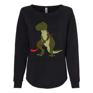 Ice Hockey Dinosaur Hockey Hockey Hockeysaurus Gift Womens California Wash Sweatshirt