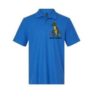 Ice Hockey Dinosaur Hockey Hockey Hockeysaurus Gift Softstyle Adult Sport Polo