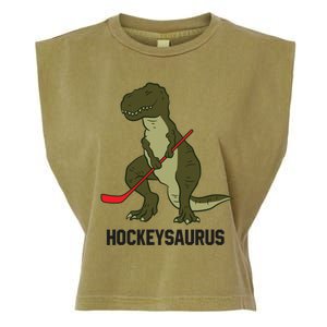 Ice Hockey Dinosaur Hockey Hockey Hockeysaurus Gift Garment-Dyed Women's Muscle Tee