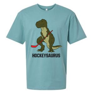 Ice Hockey Dinosaur Hockey Hockey Hockeysaurus Gift Sueded Cloud Jersey T-Shirt