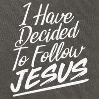 I Have Decided To Follow Jesus Christian Cotton Canvas Backpack