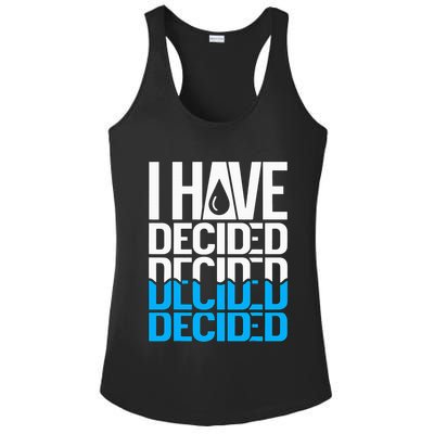 I Have Decided Baptized Ladies PosiCharge Competitor Racerback Tank
