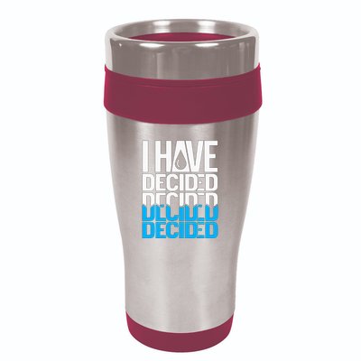 I Have Decided Baptized 16oz Travel Tumbler