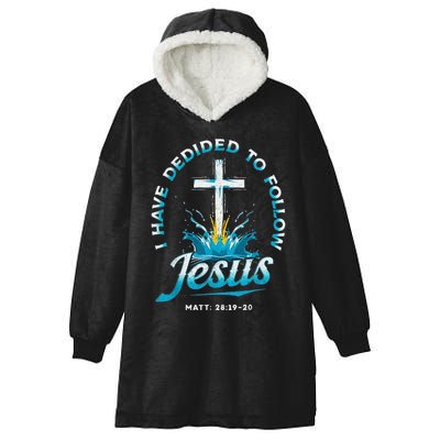I Have Decided To Follow Jesus Hooded Wearable Blanket