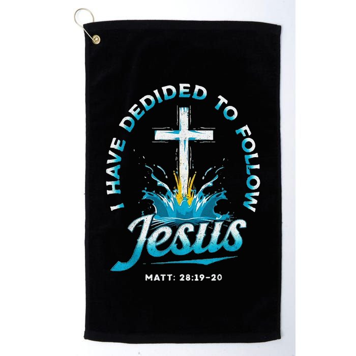 I Have Decided To Follow Jesus Golf Towel