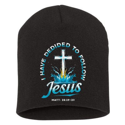I Have Decided To Follow Jesus Short Acrylic Beanie
