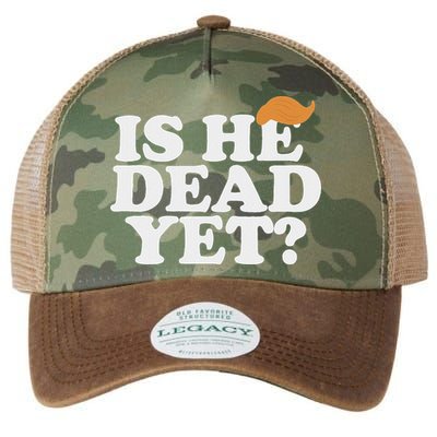 Is He Dead Yet Bold Legacy Tie Dye Trucker Hat