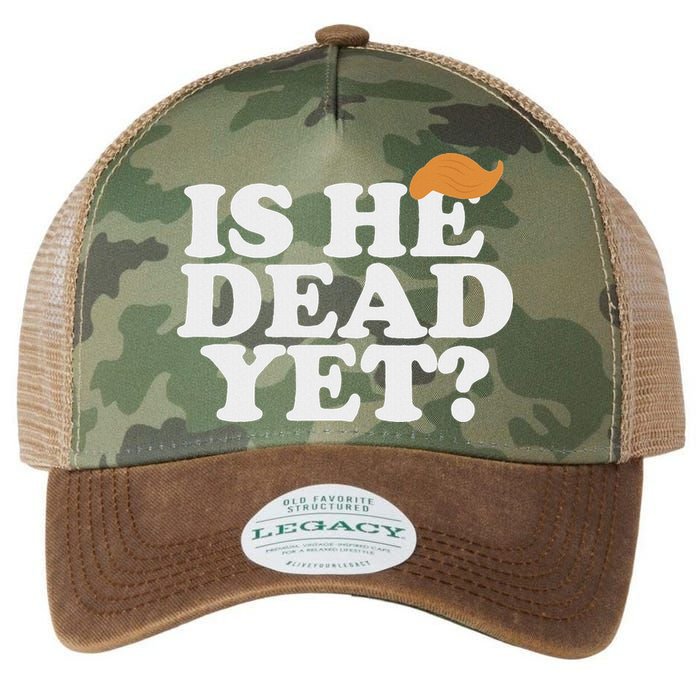 Is He Dead Yet Bold Legacy Tie Dye Trucker Hat