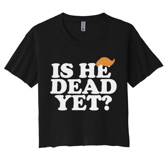 Is He Dead Yet Bold Crop Top