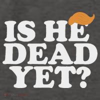 Is He Dead Yet Bold Vector Backpack