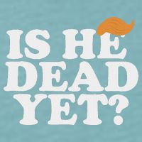 Is He Dead Yet Bold Sueded Cloud Jersey T-Shirt