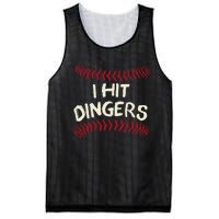 I Hit Dingers Baseball Softball Mesh Reversible Basketball Jersey Tank