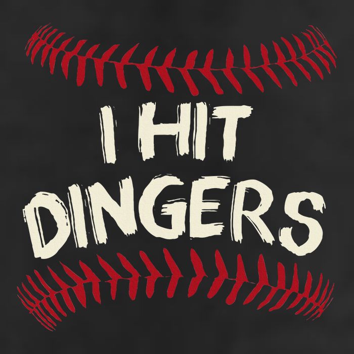 I Hit Dingers Baseball Softball 25L Jumbo Tote
