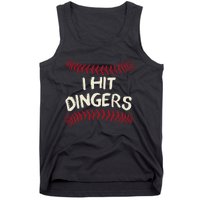 I Hit Dingers Baseball Softball Tank Top