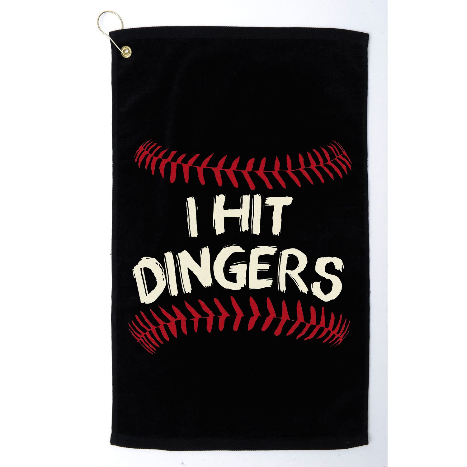 I Hit Dingers Baseball Softball Golf Towel