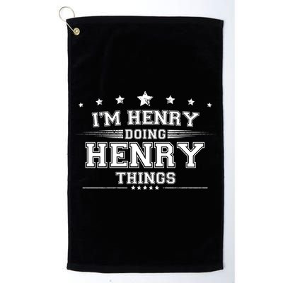 Im Henry Doing Henry Things Golf Towel
