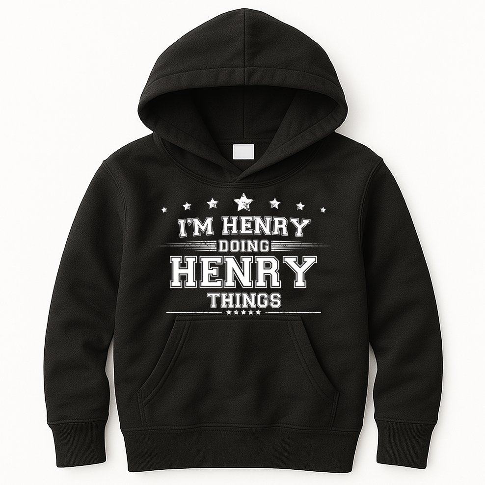 Im Henry Doing Henry Things Kids Hoodie