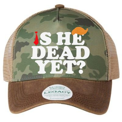 Is He Dead Yet 2025 Legacy Tie Dye Trucker Hat