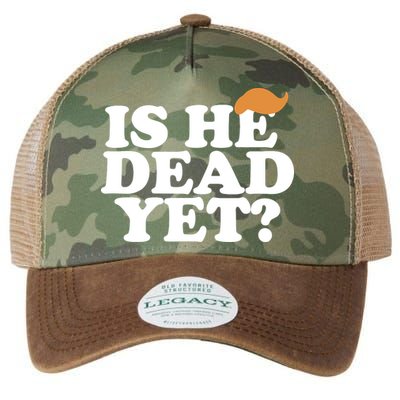 Is He Dead Yet Bold Legacy Tie Dye Trucker Hat