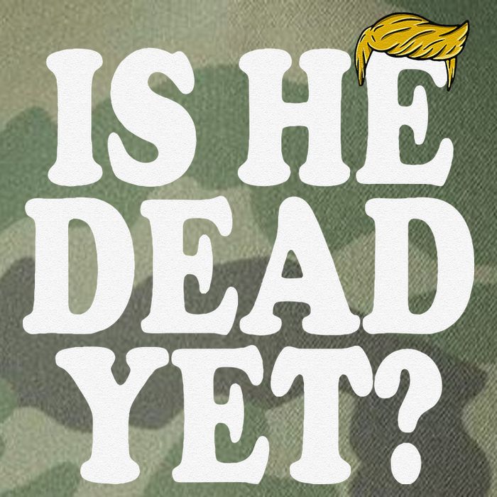 Is He Dead Yet Bold Legacy Tie Dye Trucker Hat