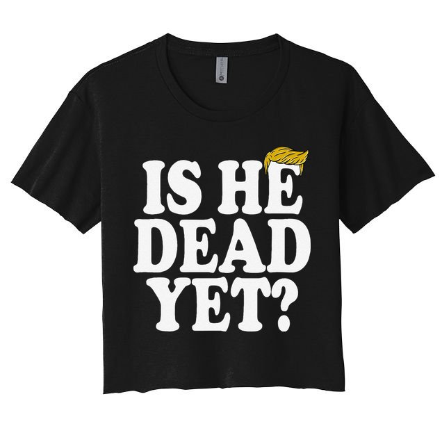 Is He Dead Yet Bold Crop Top